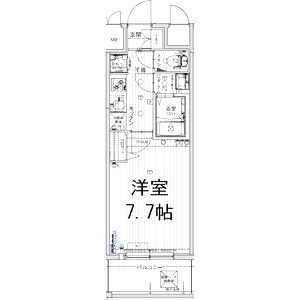 MJC大阪ラフィーネの間取り図