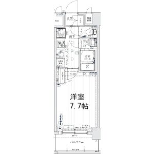 MJC大阪ラフィーネの間取り図
