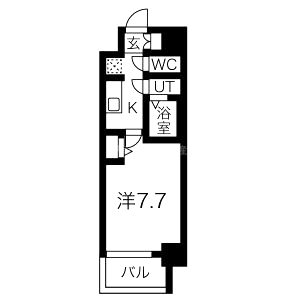 MJC大阪ラフィーネの間取り図