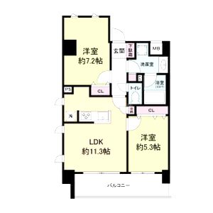 ブランシエスタ山科大塚の間取り図
