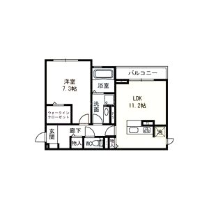 サニープレイス B棟 Bの間取り図