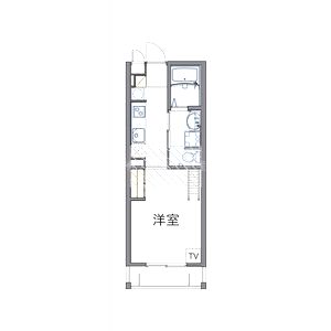 レオパレス清荒神LA1の間取り図
