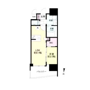 セレニテ新大阪ミラク弐番館の間取り図