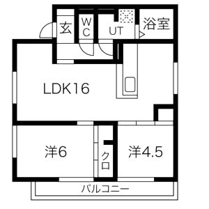 サニーフィールド武庫之荘の間取り図