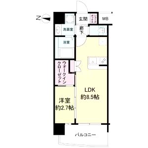 セレニテ東三国ミラクの間取り図