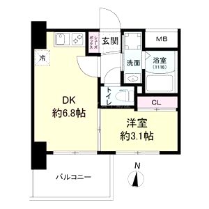 セレニテ東三国ミラクの間取り図