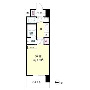 セレニテ東三国ミラクの間取り図