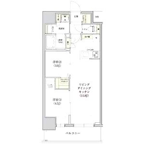 アーバネックス南森町WESTの間取り図