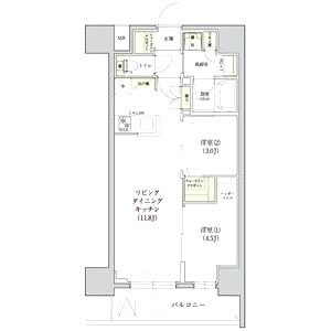 アーバネックス南森町WESTの間取り図