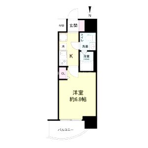 セレニテ江坂グランデの間取り図