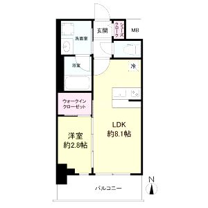 セレニテ江坂グランデの間取り図