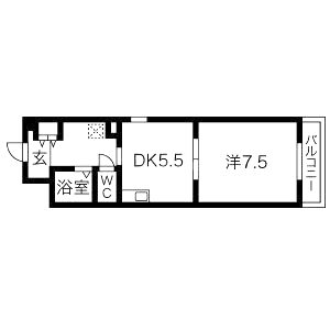 パークサイドエールの間取り図