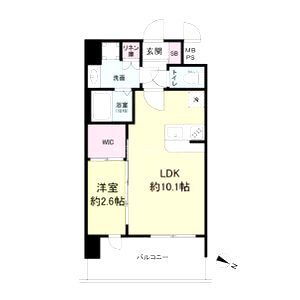 セレニテ十三ミラクの間取り図