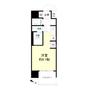 セレニテ十三ミラクの間取り図