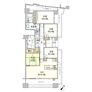 Brillia豊中南桜塚レジデンスの間取り図