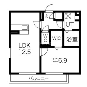COLN KURAKUEN WESTの間取り図