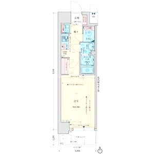 レゲスタ大阪レジデンスの間取り図