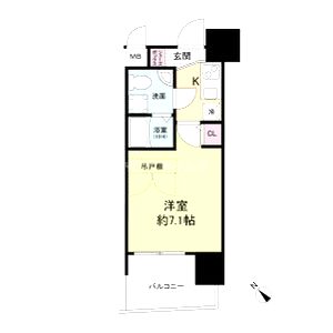 セレニテ阿波座ミラクの間取り図