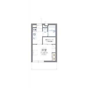 レオパレスプラスパ平田の間取り図