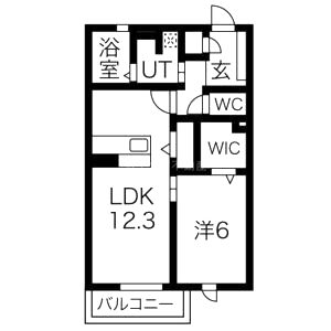 フラワーコートの間取り図