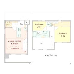 アプリーレ南堀江の間取り図