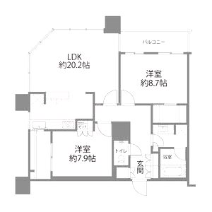 The Kitahamaの間取り図