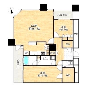 The Kitahamaの間取り図