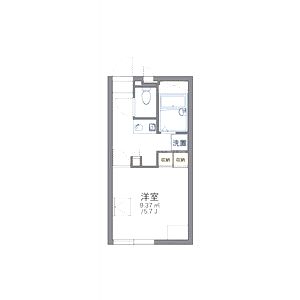 レオパレスクレール籠池の間取り図