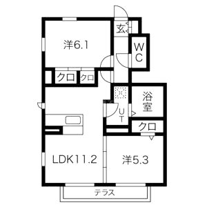 ヴェール夙川公園の間取り図