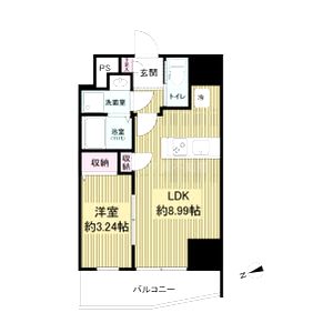 ArtizA西長堀の間取り図