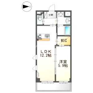 レアグランツ東難波 I 重量鉄骨造3階建の間取り図