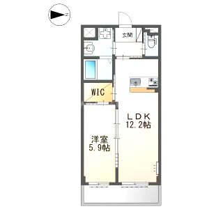 レアグランツ東難波 I 重量鉄骨造3階建の間取り図