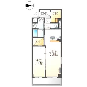 レアグランツ東難波 I 重量鉄骨造3階建の間取り図