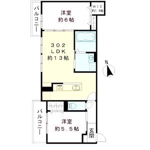 仮)エスポワレジデンスの間取り図