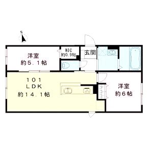 仮)エスポワレジデンスの間取り図