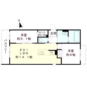 仮)エスポワレジデンスの間取り図
