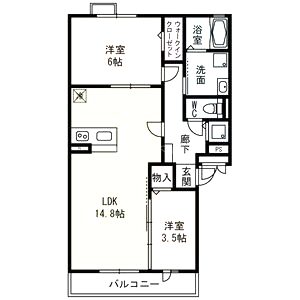 ベルデ大森IIの間取り図