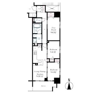 プレサンスロジェ堺筋本町の間取り図