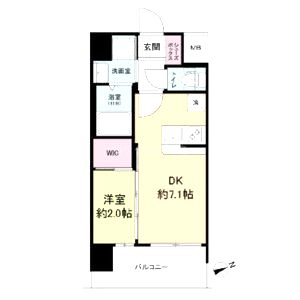 セレニテ難波ミラク壱番館の間取り図