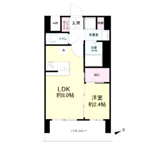 セレニテ難波ミラク壱番館の間取り図