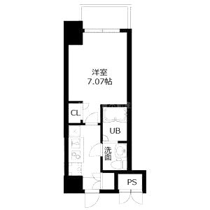アリビオ江坂南金田の間取り図