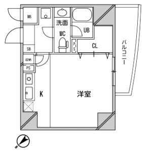 インボイス難波南レジデンスの間取り図