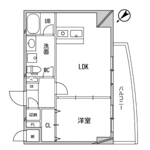 インボイス難波南レジデンスの間取り図