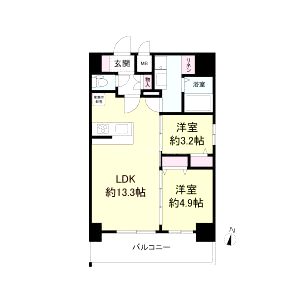 リヴェント福島野田の間取り図