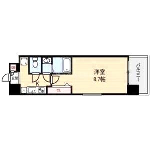 Luxe淡路の間取り図