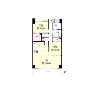 レジディア玉造の間取り図
