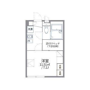 レオパレスパークサイドハイツの間取り図