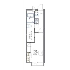 レオパレスPeacefulの間取り図