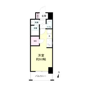 アプリーレ元町ウエストの間取り図