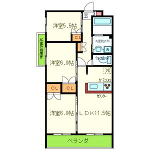 AMENITYCOURT K.Iの間取り図